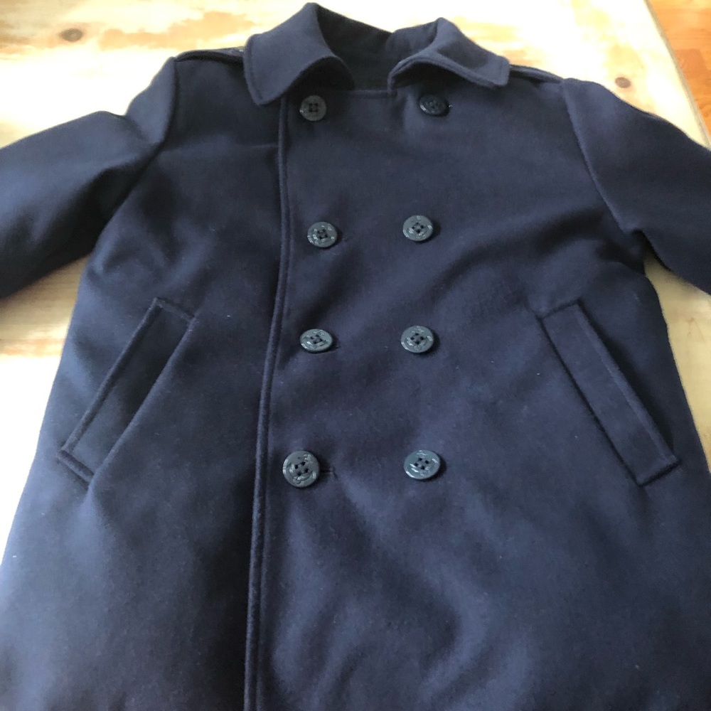 Woolrich boys size 10/12 peacoat! Barely worn!